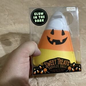 New Halloween Candy Corn Squeeze Ball - glow in the dark